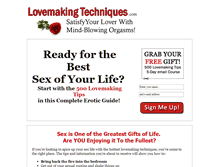 Tablet Screenshot of lovemaking-techniques.com